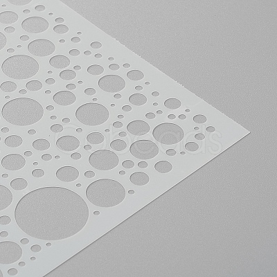 Geometric Plastic Reusable Painting Stencils DIY-E021-02E-1