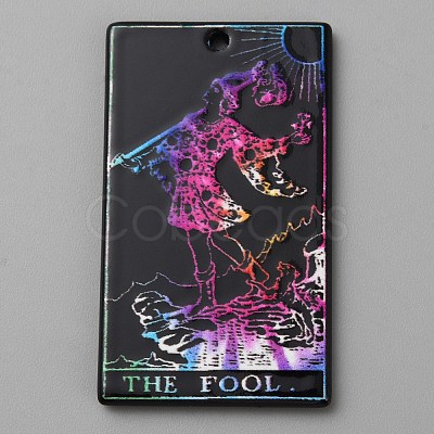Printed Acrylic Pendants OACR-WH0036-23L-1