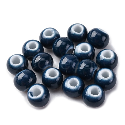 Bright Glazed Porcelain Beads PORC-D300-A38-1
