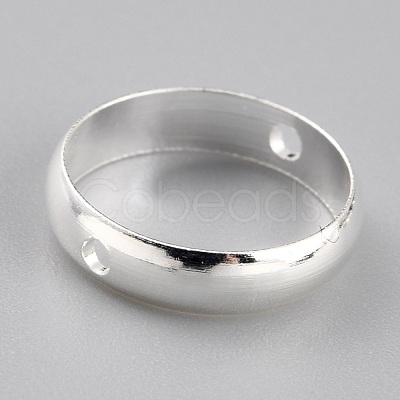 Brass Beads Frames KK-O133-014E-S-1