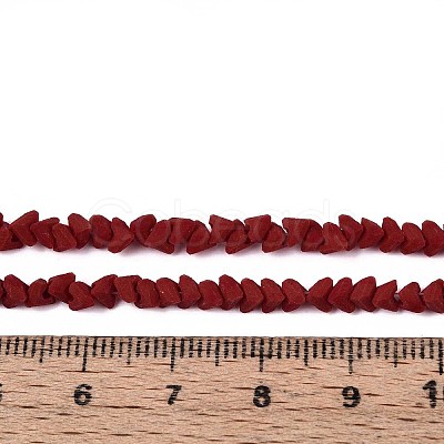 Frosted Opaque Glass Beads Strands GLAA-N017-4mm-15-1