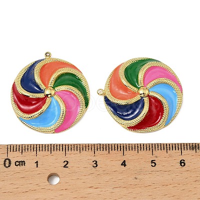 304 Stainless Steel Enamel Pendants STAS-T068-79G-1
