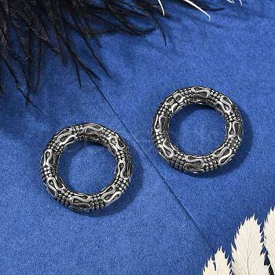 Snake Ring 316 Surgical Stainless Steel Hoop Nose Rings EJEW-G416-19A-AS-1