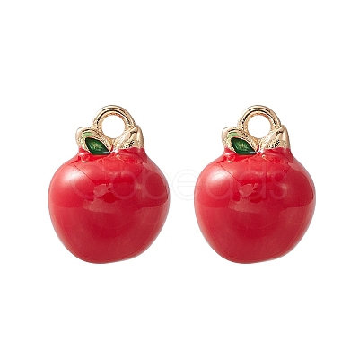 2pcs Brass Enamel Charms KK-YW0001-88-1