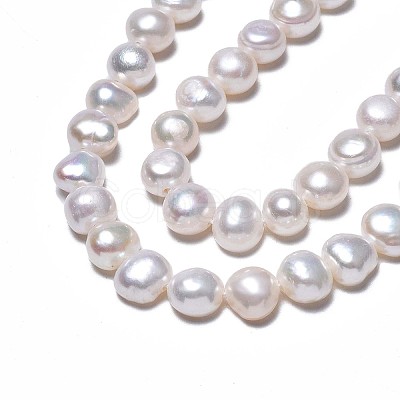 Natural Cultured Freshwater Pearl Beads Strands PEAR-N014-07C-1