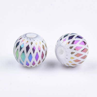 Electroplate Glass Beads EGLA-S178-07E-1