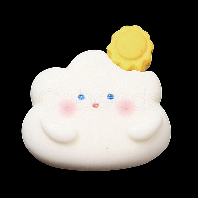 Weather Theme Opaque Resin Cabochons RESI-I055-02B-1