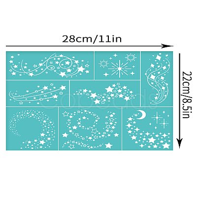 Self-Adhesive Silk Screen Printing Stencil X1-DIY-WH0338-305-1