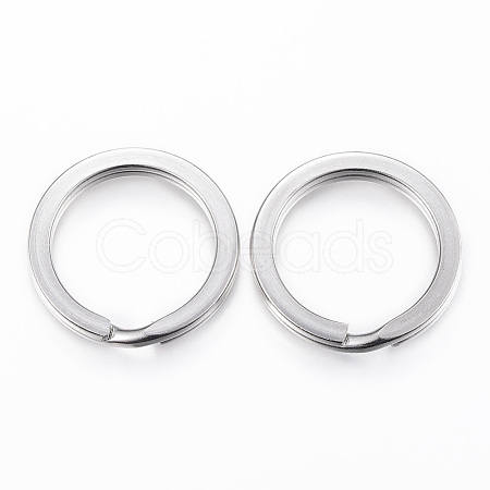 Tarnish Resistant 304 Stainless Steel Split Key Rings STAS-P177-2.6x30mm-P-1
