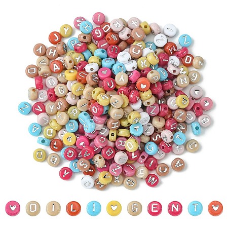 Opaque Acrylic Beads MACR-YW0002-65-1