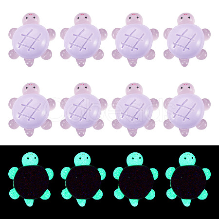 12Pcs Luminous Resin Cabochons RESI-TA0004-55D-1