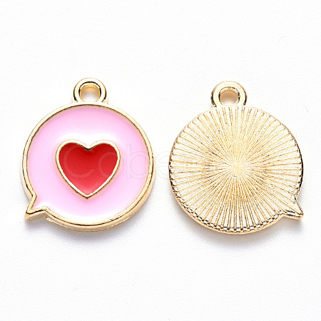 Alloy Enamel Pendants X-ENAM-S121-120C-1