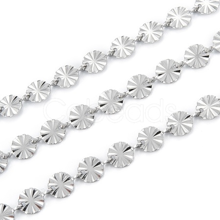 Tarnish Resistant 3.28 Feet Handmade 304 Stainless Steel Link Chains X-CHS-M004-11P-1