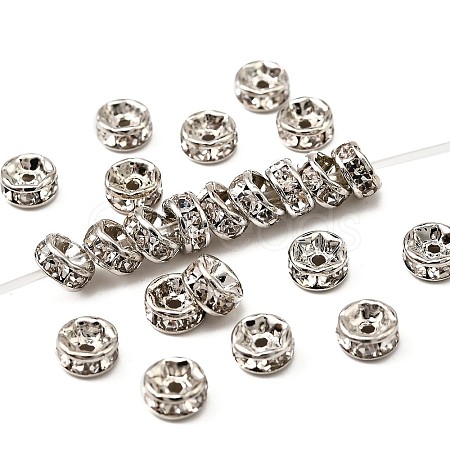 Brass Rhinestone Spacer Beads RB-A014-Z5mm-01P-NF-1