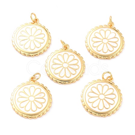 Real 18K Gold Plated Brass Pendants KK-L206-013G-01-1