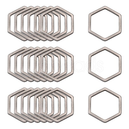 Non-Tarnish 304 Stainless Steel Linking Ring X-STAS-S079-26A-1