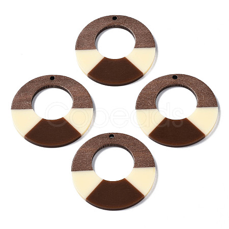 Resin & Walnut Wood Pendants RESI-S389-068A-A12-1