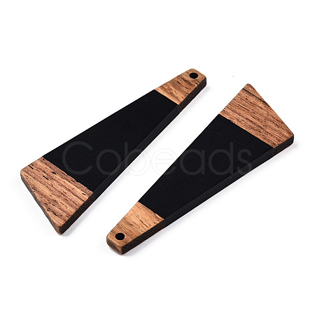 Opaque Resin & Walnut Wood Big Pendants RESI-TAC0017-51-A01-1