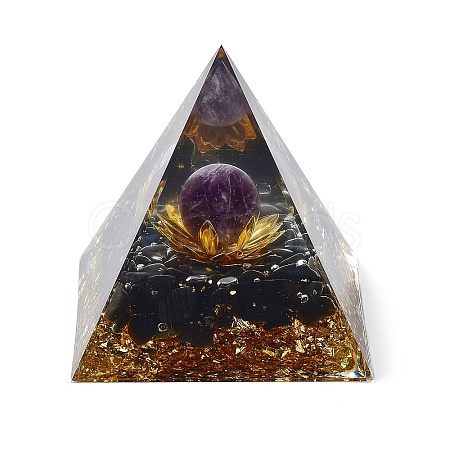 Orgonite Pyramid Resin Energy Generators DJEW-D013-02C-1