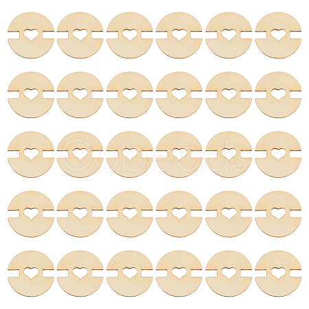 60Pcs Removable Wooden Pom Poms Buttons TOOL-AN0001-01-1
