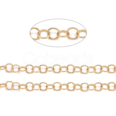 PVD Vacuum Plating 304 Stainless Steel Rolo Chains CHS-F011-08F-G-1