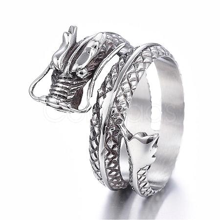 316 Surgical Stainless Steel Wide Band Rings RJEW-F054-03AS-1