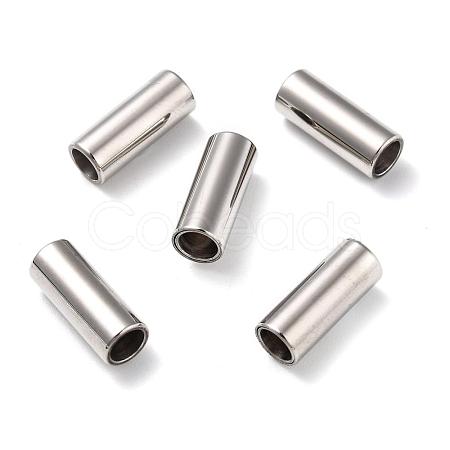 Tarnish Resistant Smooth 304 Stainless Steel Magnetic Clasps with Glue-in Ends STAS-H402-21P-5mm-1
