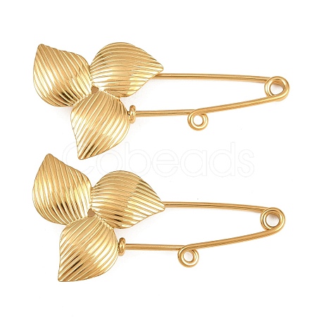 Trillium 304 Stainless Steel Safety Pins Brooch Findings SA-CBA098D-14C-G01-1