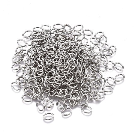 Tarnish Resistant 304 Stainless Steel Open Jump Rings STAS-F250-11P-O-1