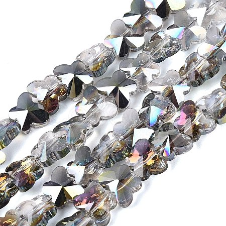 Electroplate Glass Beads Strands EGLA-Q135-04A-A06-1