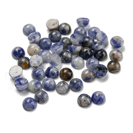 Natural Blue Spot Jasper Cabochons G-H309-03-57-1