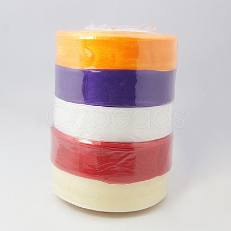 Sheer Organza Ribbon ORIB-RS25mmY-1