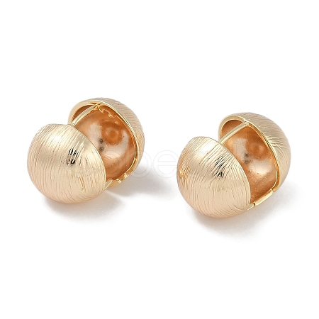 Brass Hoop Earrings EJEW-L292-021G-1