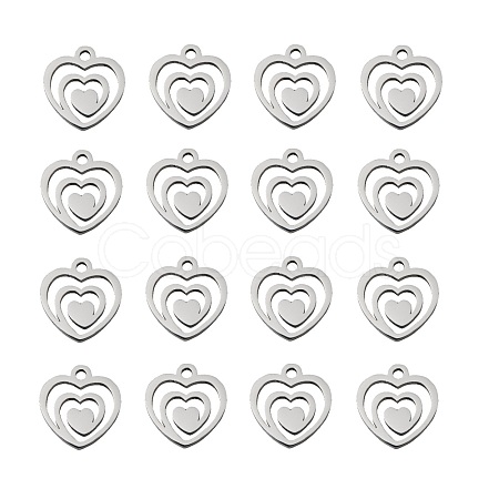 Non-Tarnish 304 Stainless Steel Charms STAS-Q201-T174-1
