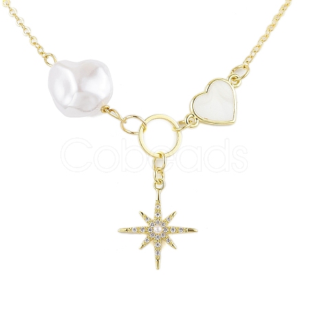 Brass Pendants Necklaces NJEW-JN04846-1