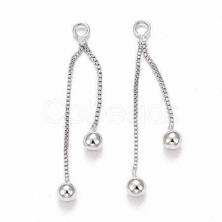 Rack Plating Brass Tassel Pendants LS-KK-C236-02P-1