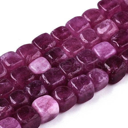 Natural Dyed Quartz Beads Strands G-T131-56E-1