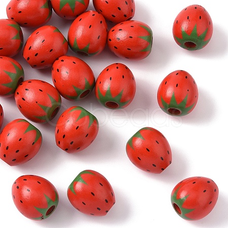 20Pcs Wood Beads WOOD-YW0001-57-1