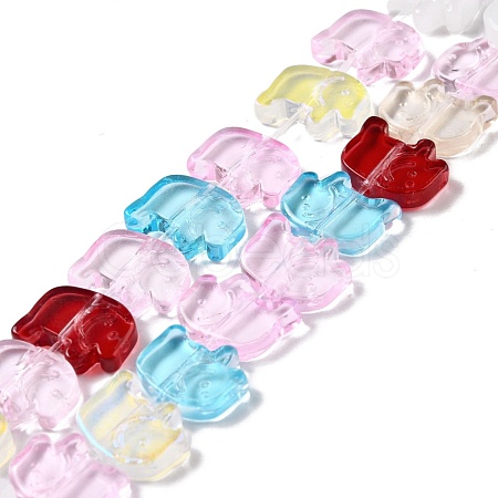 Transparent Glass Beads Strands GLAA-F114-03D-1
