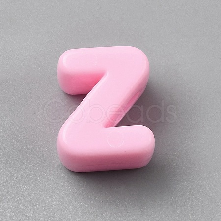 Acrylic European Beads OACR-WH0050-09Z-1