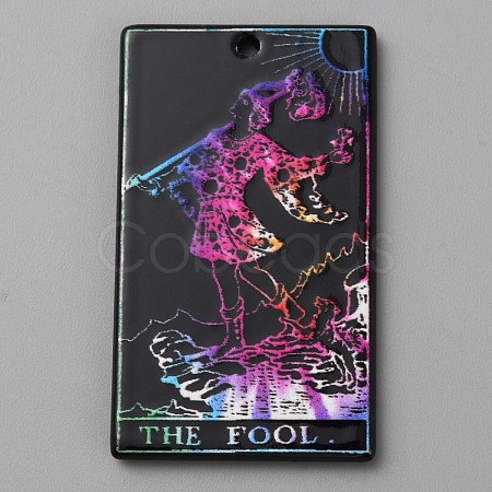 Printed Acrylic Pendants OACR-WH0036-23L-1