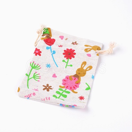 Polycotton Blank DIY Craft Drawstring Bag ABAG-TAC0002-01C-1