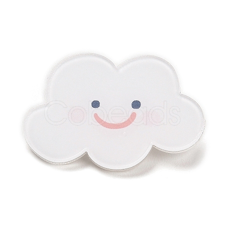 Cartoon Style Acrylic Brooch JEWB-D016-01C-1
