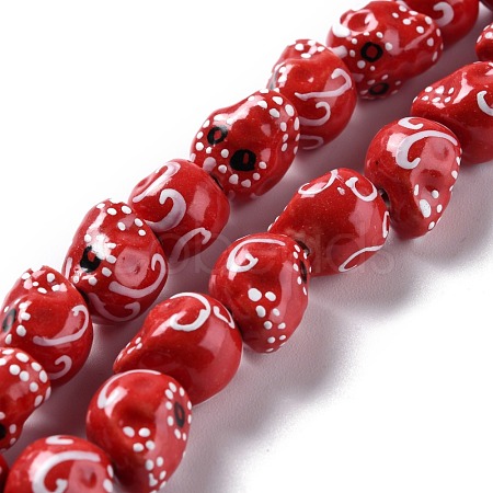 Handmade Porcelain Beads LAMP-F020-38E-1