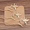 Ancient Style Alloy Hair Stick Finding, for DIY Jewelry Accessories, Flower, Light Gold, 180x47mm, 10pcs/set