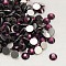 Glass Flat Back Rhinestone, Grade A, Back Plated, Faceted, Half Round, Amethyst, 6.3~6.5mm, about 288pcs/bag