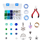 SUNNYCLUE DIY Bracelet Makings, Mixed Color, 8mm,Hole: 0.7~1.1mm, 8x6mm,Hole: 1.5mm, 10mm,Hole: 1.3~1.6mm, 6x1mm, 4mm, 8mm,Hole: 2mm, 25mm,Hole: 5mm,Hole: 5mm, 14x11x4mm,Hole: 2mm, 28.5x25.3x1.5mm,Hole: 2mm, 13.5x10mm,Hole: 1.5mm, 18x7x1mm