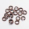 Open Jump Rings Brass Jump Rings, Red Copper, 5x1mm, 18 Gauge, Inner Diameter: 3mm, about 6000pcs/500g