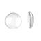 Transparent Glass Cabochons, Clear Dome Cabochon for Cameo Photo Pendant Jewelry Making, Clear, 11.5~12x4mm