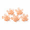 Handmade Lampwork Beads, Flower, Sandy Brown, 14.5~15.5x15~16x7~8mm, Hole: 1.5mm